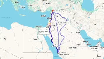 Cross border medical repatriation Middle East