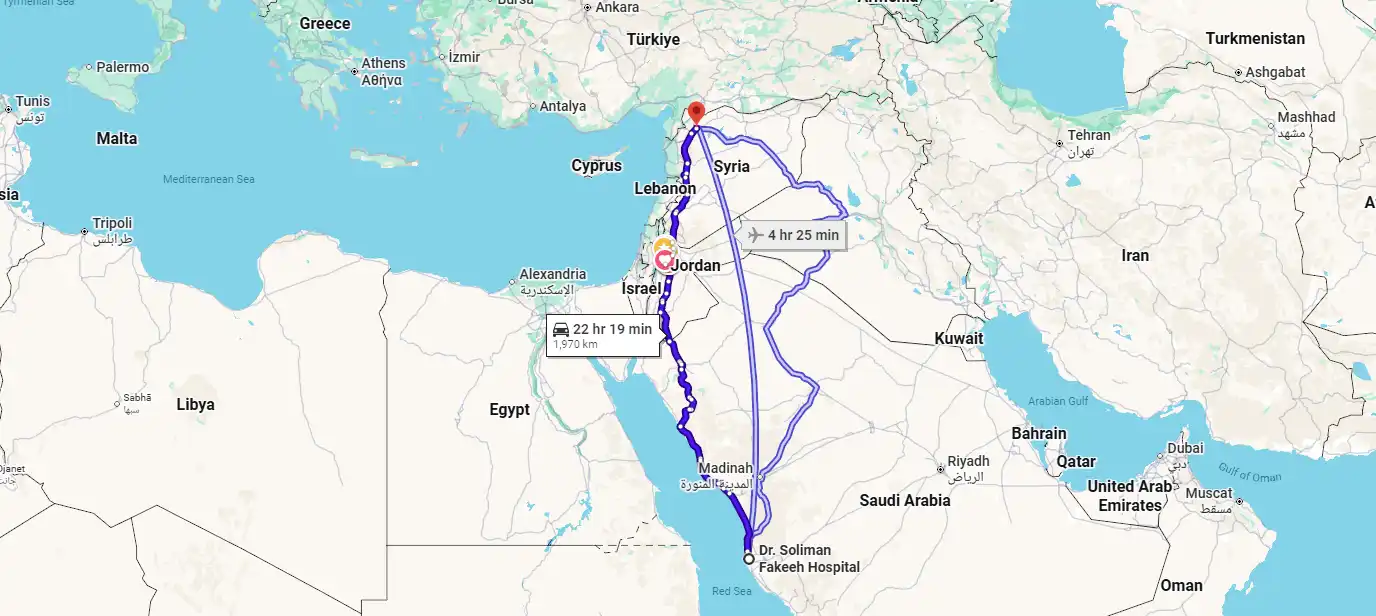Cross-border Medical Repatriation Map and Mission Visual