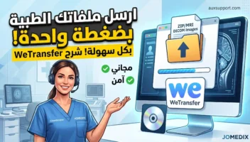 رفع الملفات الكبيرة وصور الأشعة والرنين المغناطيسي بسهولة | JOMEDIX 3 رفع الملفات الكبيرة